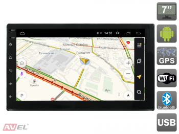 Универсальная магнитола 2DIN AVS070AN (#009) на Android