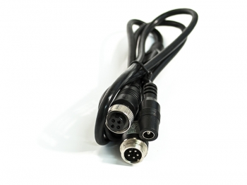 Переходник AVS145P 5 PIN MALE - 4 PIN FEMALE + DC FEMALE для подключения камеры заднего вида