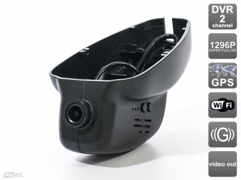 Штатный двухканальный автомобильный Ultra HD (1296P) видеорегистратор AVS400DVR (#107) с GPS для Land Rover / Jaguar