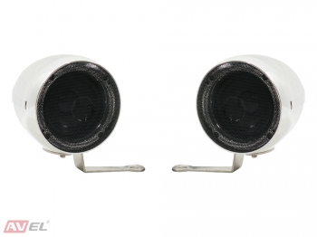 Динамики для мотоцикла 3" AVS350MSP (хром)