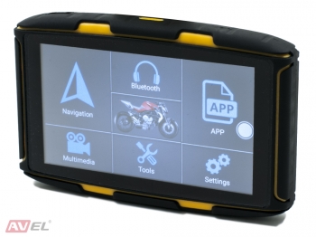 Навигатор для мотоцикла DRC050A с экраном 5" на ОС Android