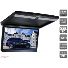 Потолочный монитор 17,3" со встроенным Full HD медиаплеером AVS1717MPP (черный)