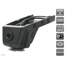 Штатный двухканальный автомобильный Ultra HD (1296P) видеорегистратор AVS400DVR (#105) с GPS для BMW