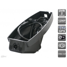 Штатный двухканальный автомобильный Ultra HD (1296P) видеорегистратор AVS400DVR (#104) с GPS для BMW