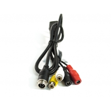 Переходник AVS5P (M-F) 5PIN MALE - RCA FEMALE для подключения грузовой камеры заднего вида