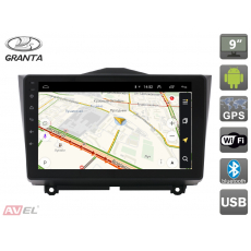 Магнитола AVS105AN (#201) на Android для автомобилей Lada Granta