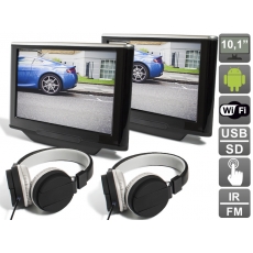 Комплект универсальных навесных мониторов на подголовник 10.1" на Android AVS1033AN (#01)
