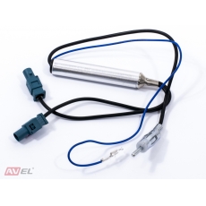 Антенный переходник ISO для магнитол AVS01ANT (#04) на автомобили AUDI/ BMW/ CITROEN/ FIAT/ FORD/ OPEL/ SEAT/ SKODA/ VOLKSWAGEN