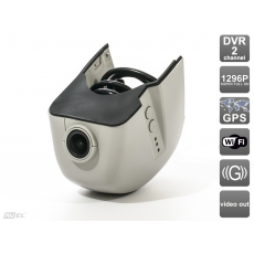 Штатный двухканальный автомобильный Ultra HD (1296P) видеорегистратор AVS400DVR (#108) для AUDI (серый)