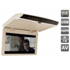 Потолочный монитор 17,3" со встроенным Full HD медиаплеером AVS1750MPP (бежевый)