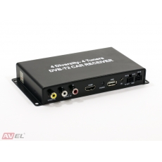 Автомобильный цифровой HD ТВ-тюнер DVB-T/DVB-T2 компактного размера AVS7004DVB