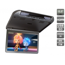 Потолочный монитор 13,3" со встроенным Full HD медиаплеером AVS440MPP (серый)