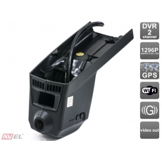 Штатный двухканальный автомобильный Ultra HD (1296P) видеорегистратор с GPS AVS400DVR (#113) для BMW