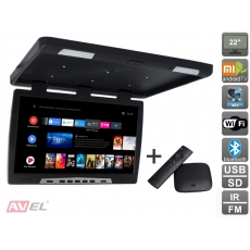 Потолочный монитор на Android AVS2220MPP (черный) + Xiaomi Mi Box + AV120520DC