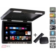 Потолочный монитор на Android AVS117 (черный) + Xiaomi Mi Box + AV120520DC