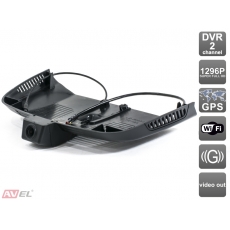 Штатный двухканальный автомобильный Ultra HD (1296P) видеорегистратор с GPS AVS400DVR (#117) для MERCEDES-BENZ