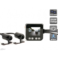 Двухканальный видеорегистратор AVS0710DVR для мотоцикла / квадроцикла / снегохода (HD 720P)