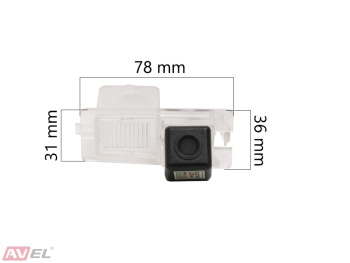 CMOS штатная камера заднего вида AVS110CPR (078) для автомобилей SSANGYONG